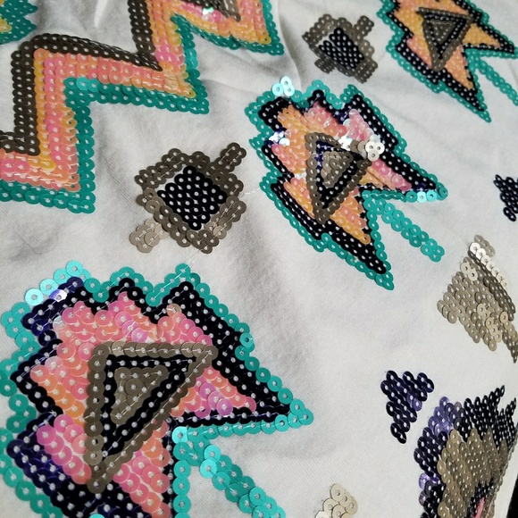 Wet Seal Dresses & Skirts - Aztec sequined mini skirt